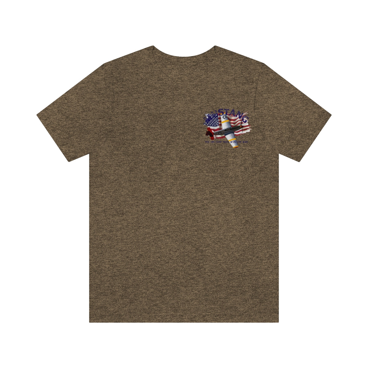 T-shirt Classic Jersey short sleeve ( P-51 Mustang Aircraft ) Military Style
