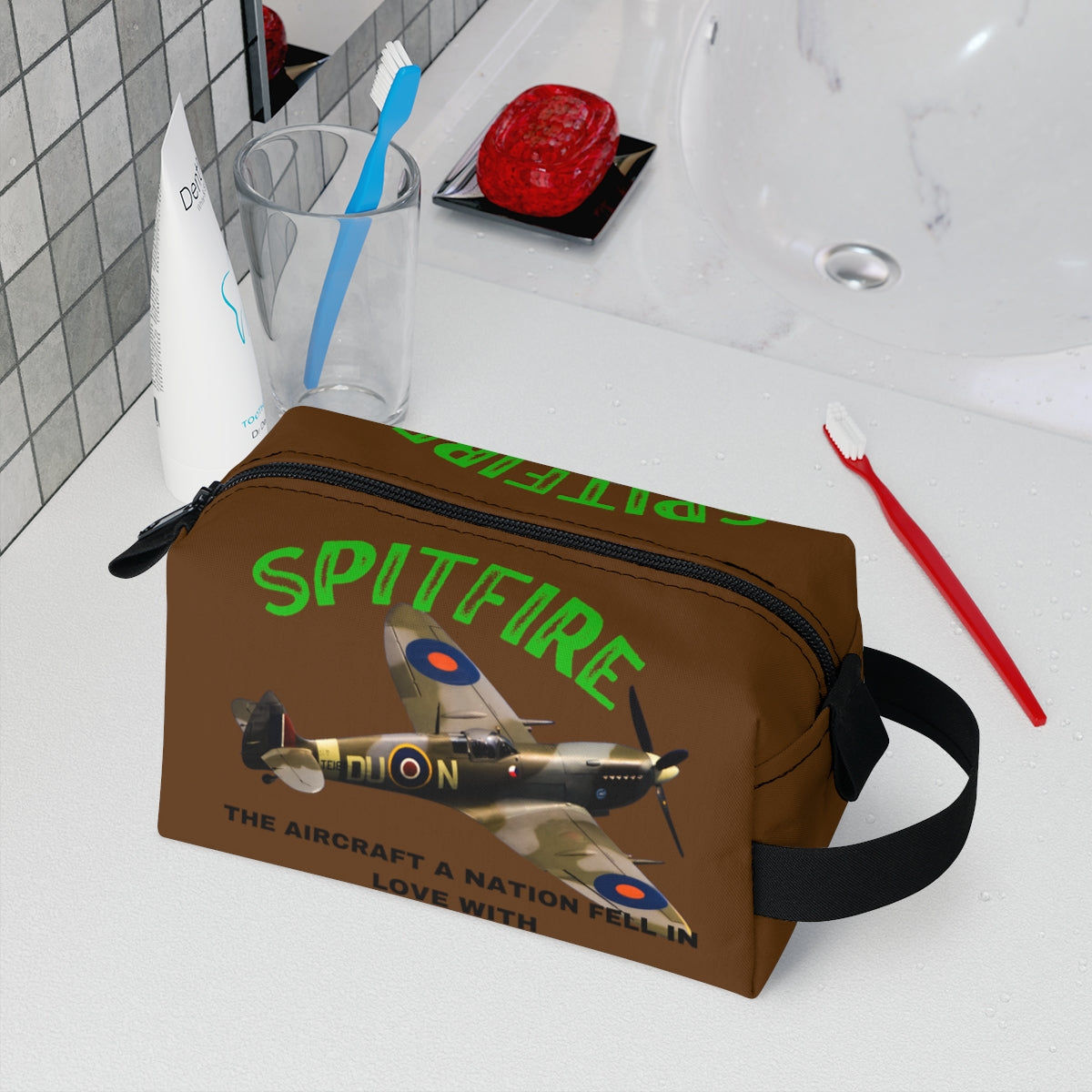 Toiletry Bag ( Spitfire Brown ) Military Styling 3 Colors to choose from
