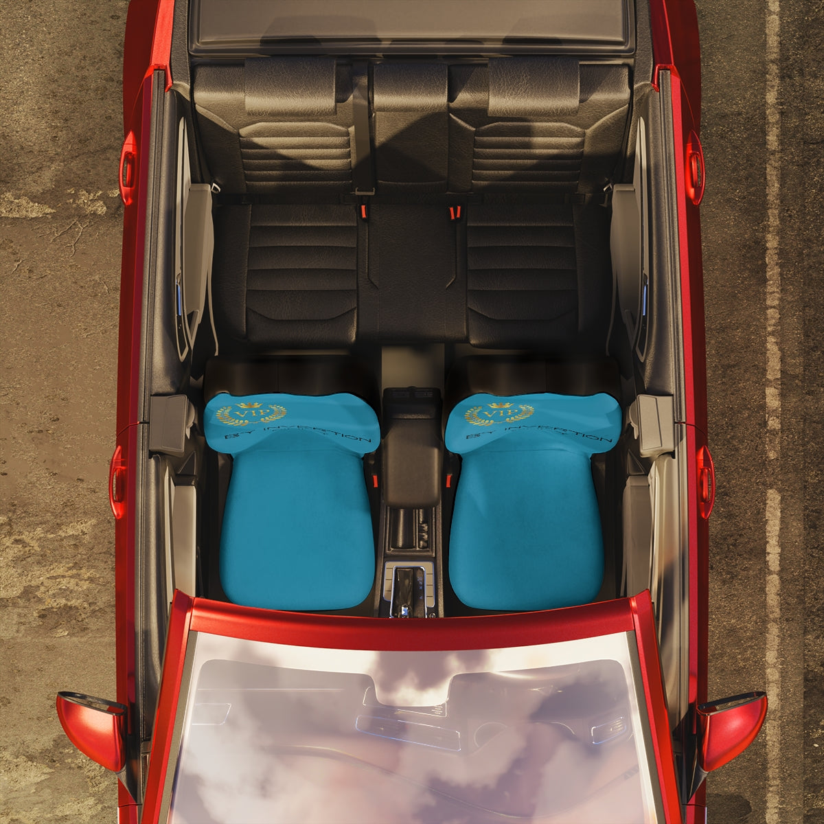 Polyester Car Seat Covers (VIP Turquoise )