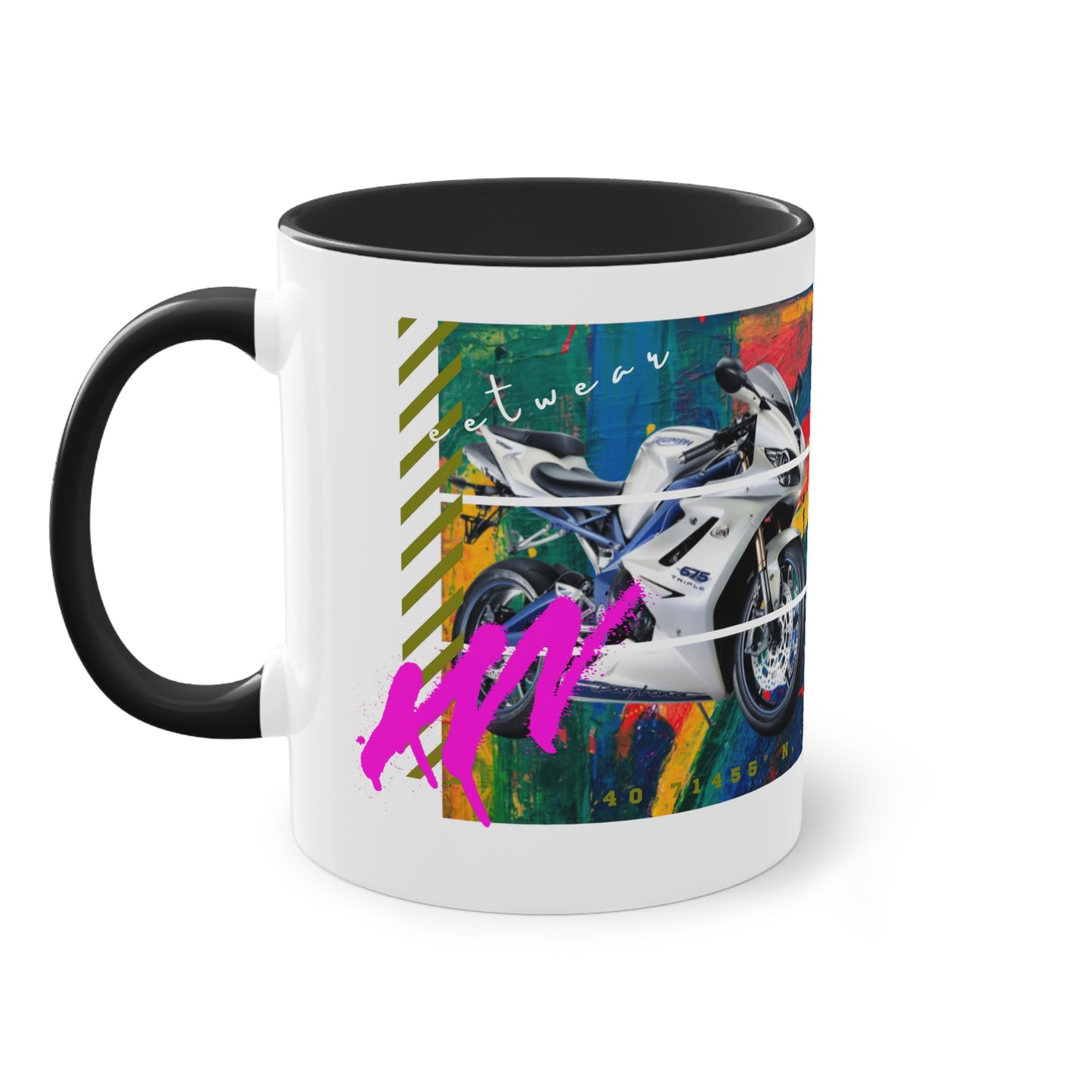 Coffee Mug  ( Urban White Sports Bike )