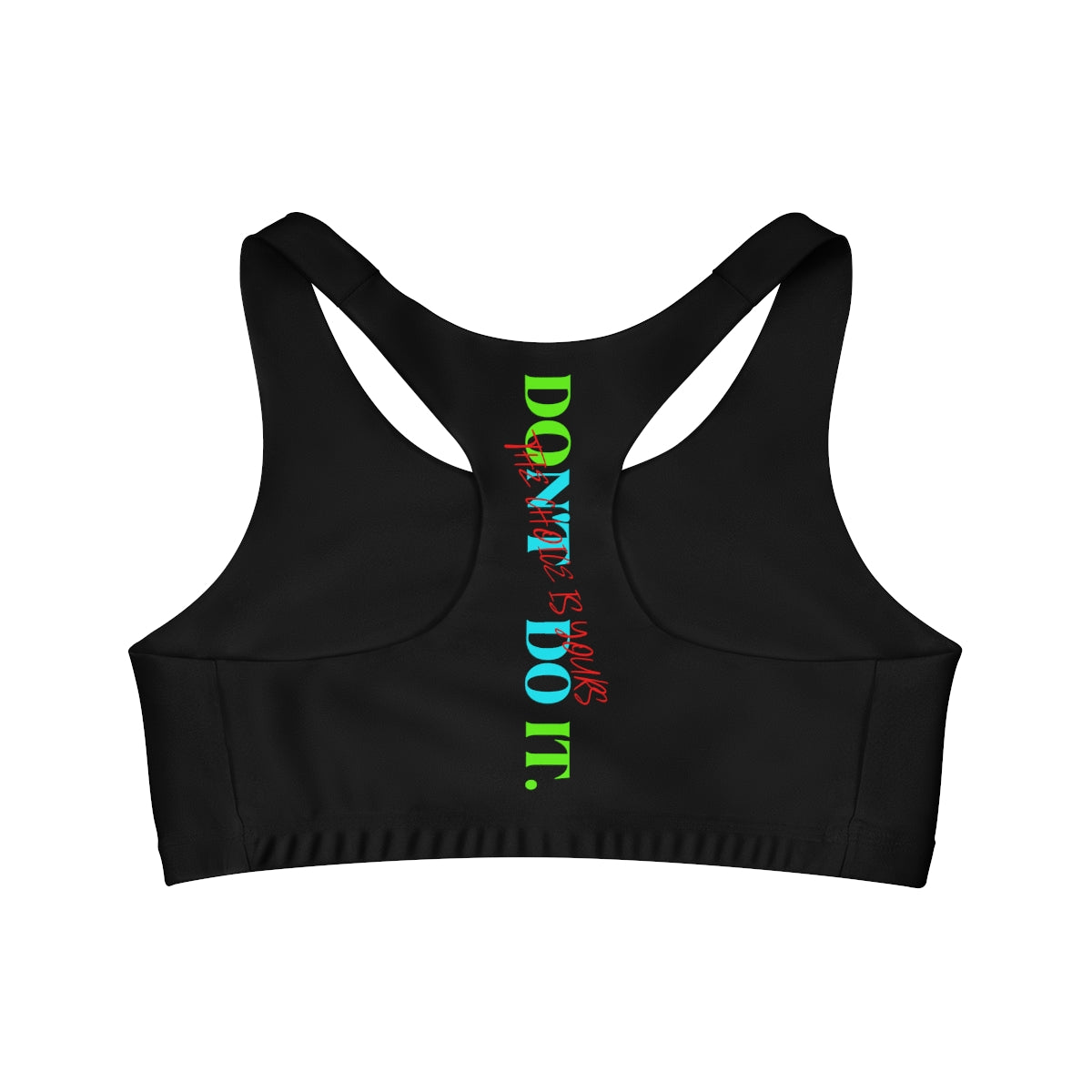 Sports Bra (Do It Don't Do It) Black