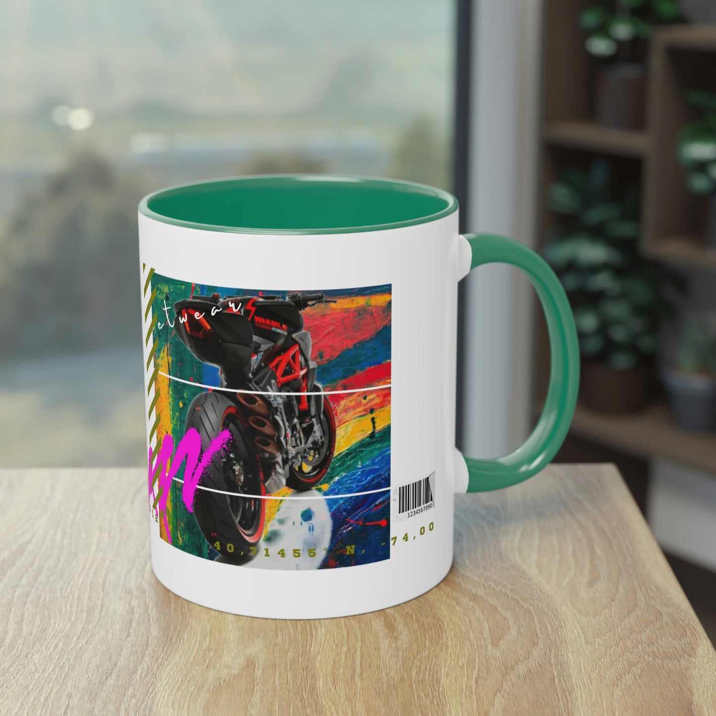 Coffee Mug  ( Urban Red Sports Bike )