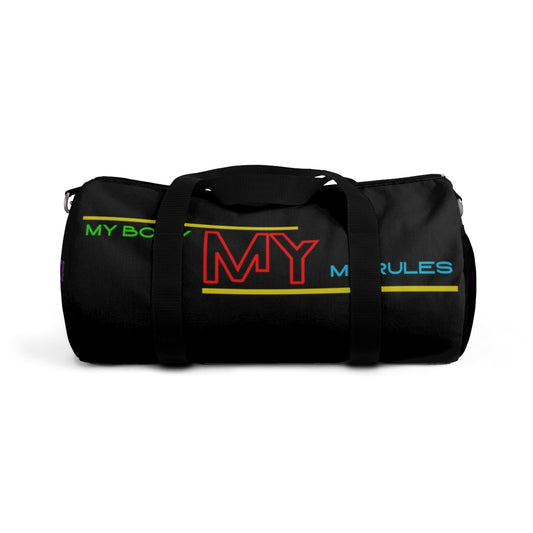 Sports Bag (My Body My Rules ) Black