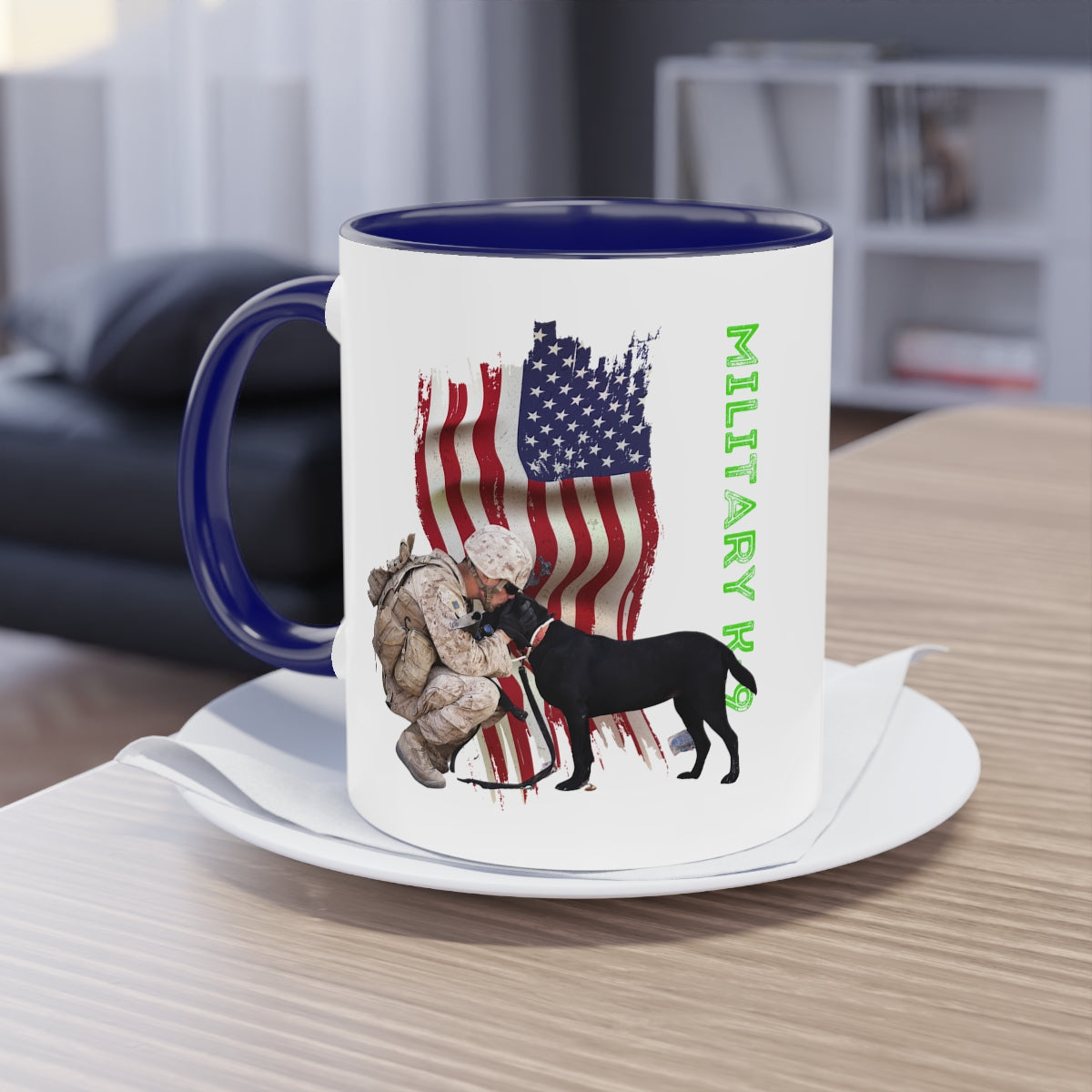 Coffee Mug  ( Military K-9 Unit ) Military Style