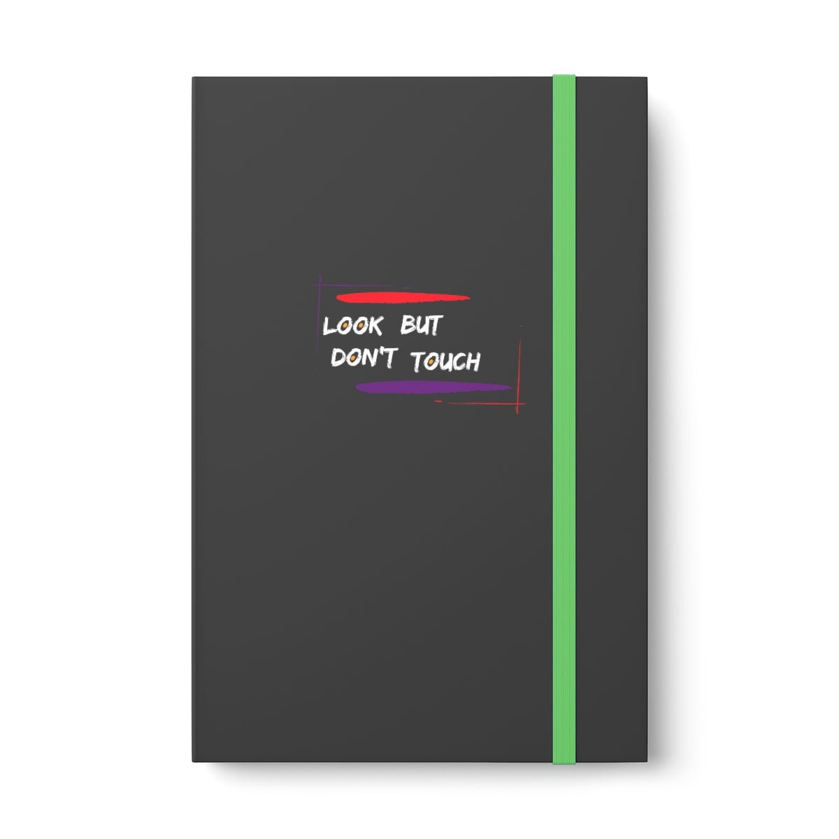 Hardcover Journal Color Contrast Notebook - Ruled (Look But Don't Touch White)