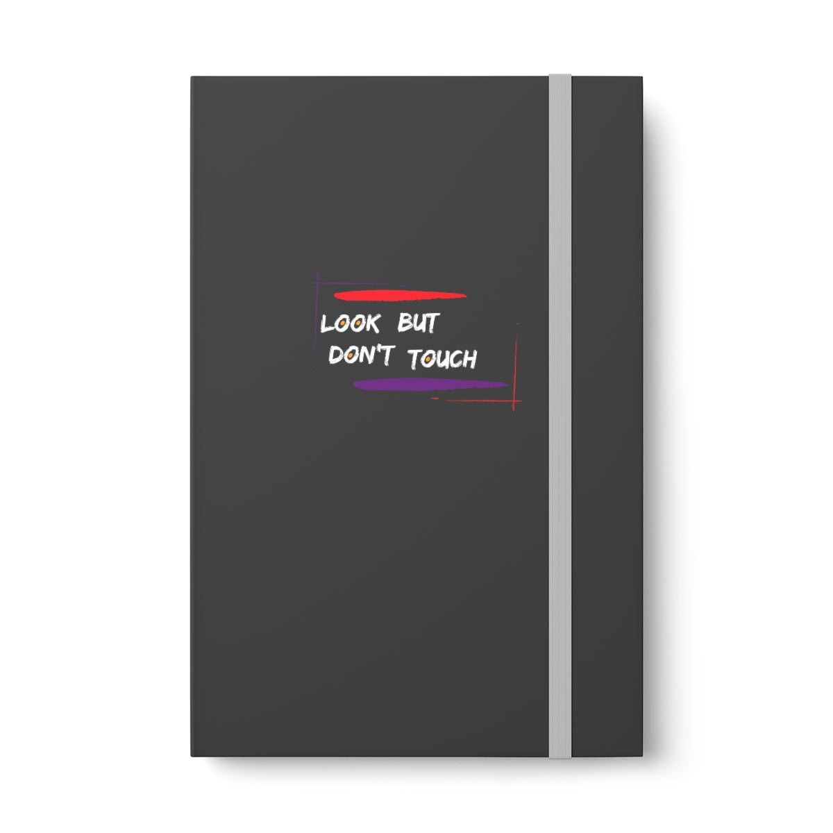 Hardcover Journal Color Contrast Notebook - Ruled (Look But Don't Touch White)