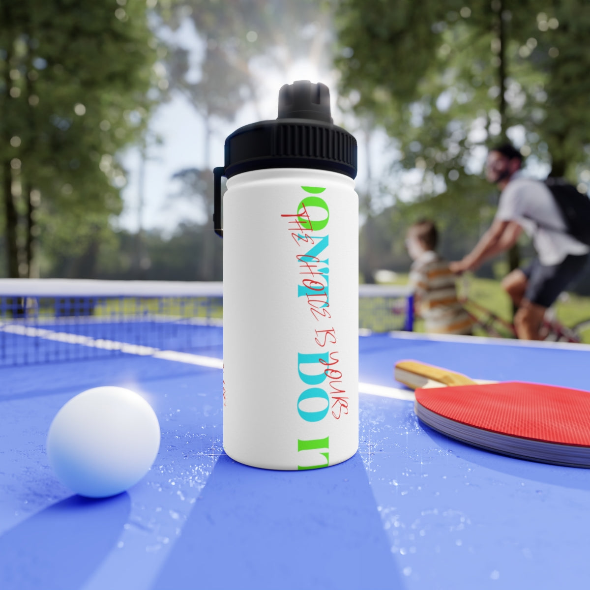 Stainless Steel Water Bottle, Sports Lid ( Do it Don't Do It) Activewear
