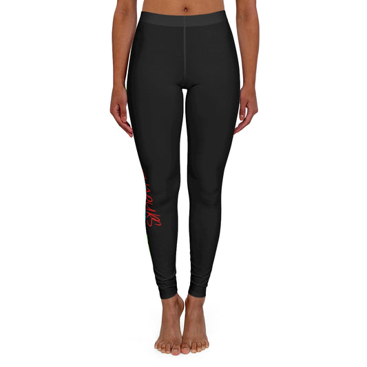 Women's Spandex Leggings ( Do it don't do it ) Black