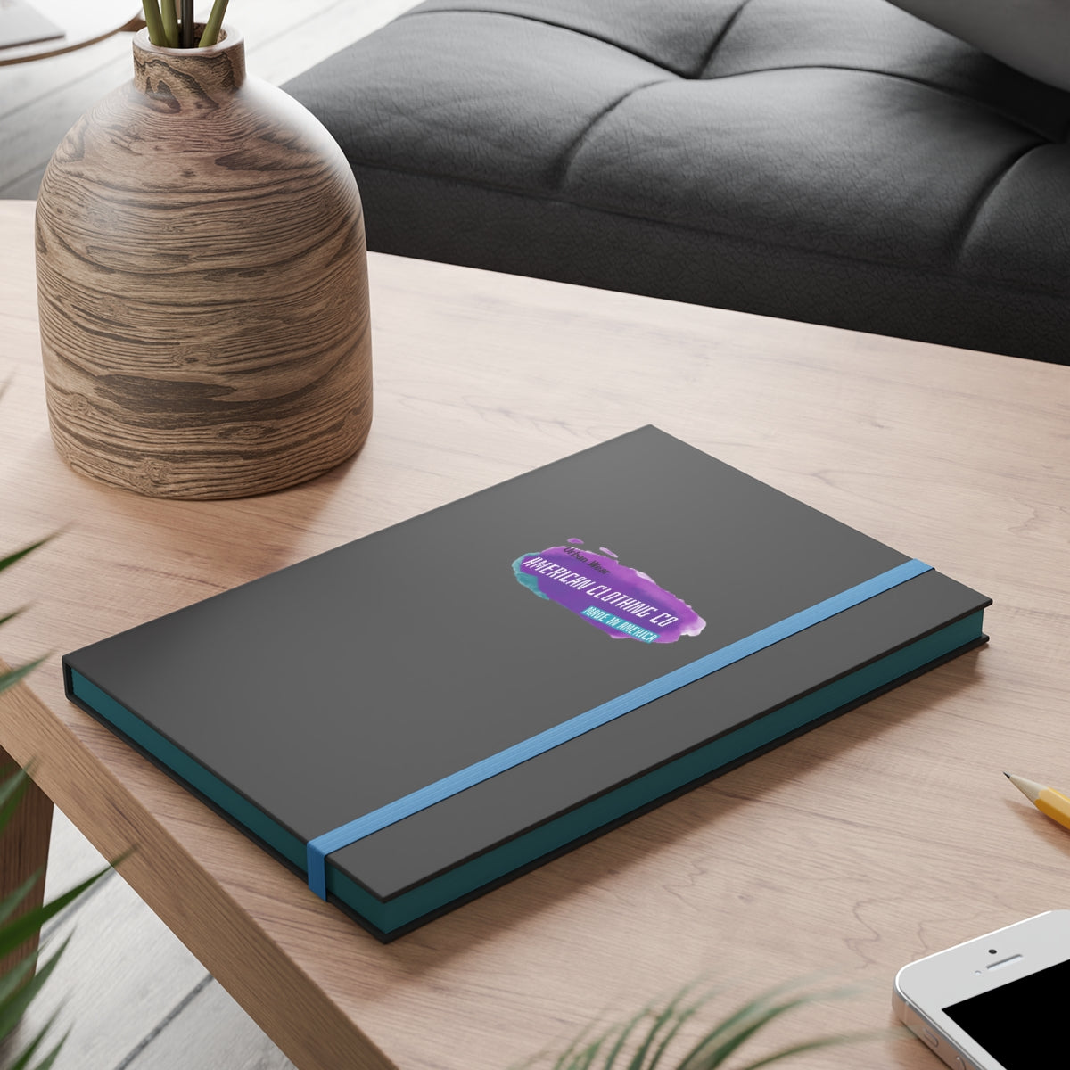 Hardcover Journal Color Contrast Notebook - Ruled (American Clothing Company)