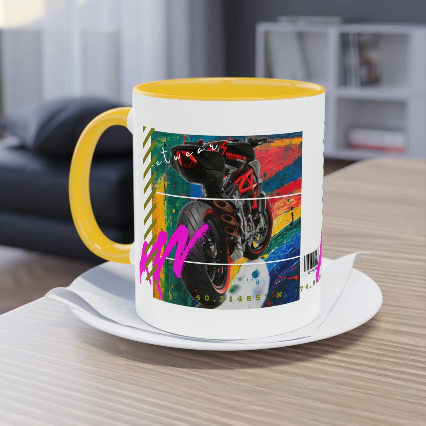 Coffee Mug  ( Urban Red Sports Bike )