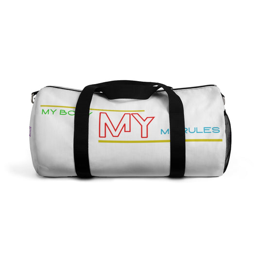 Sports Bag (My Body My Rules ) White