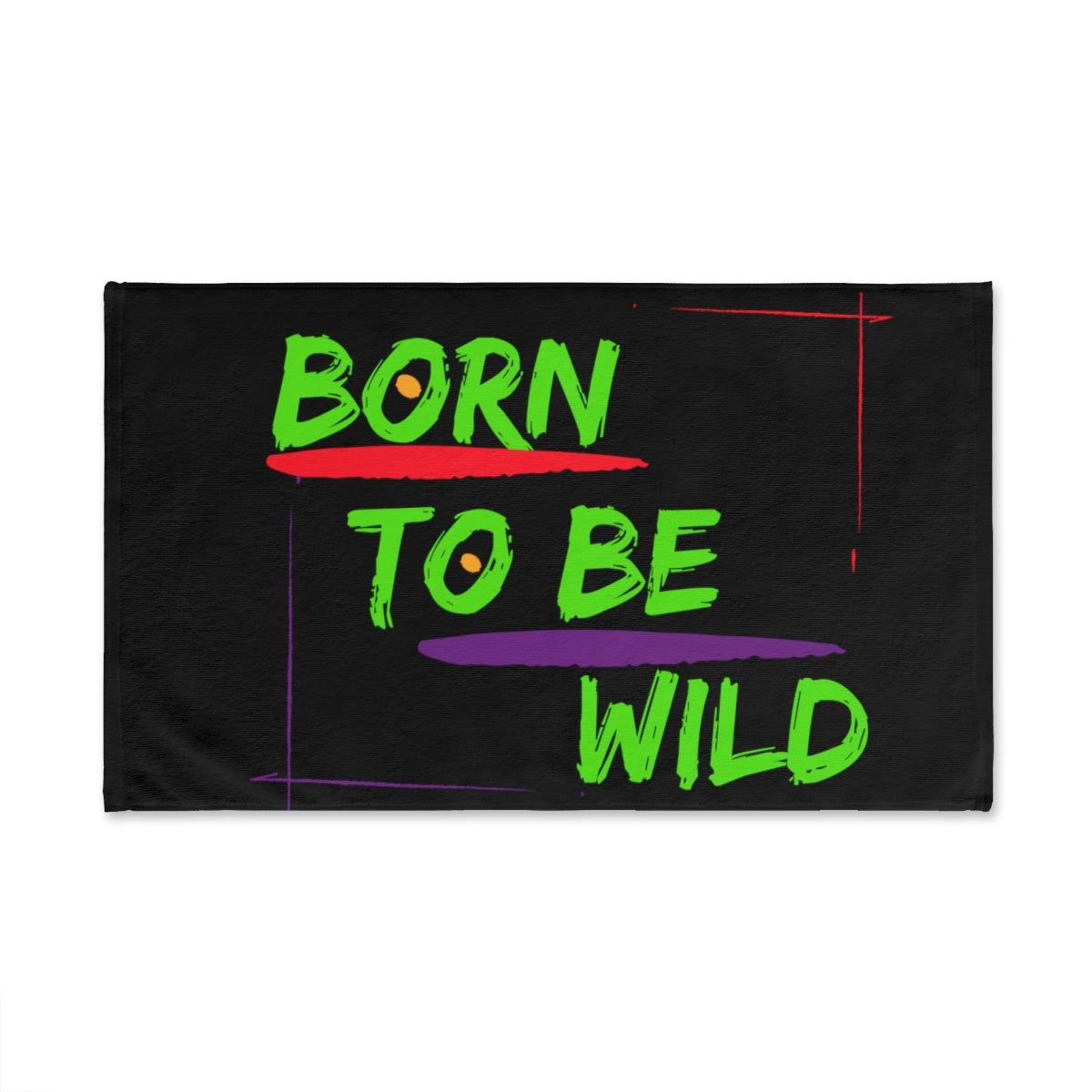 Sports Towel ( Born To Be Wild ) Black