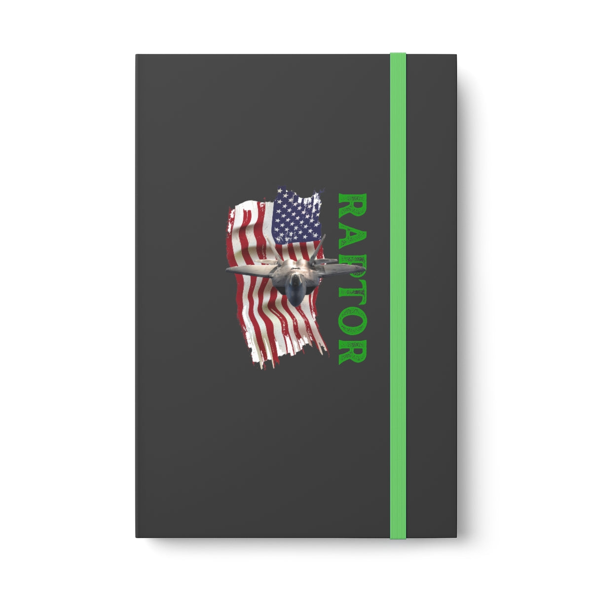 Hardcover Journal Color Contrast Notebook - Ruled ( RAPTOR ) Military Styling