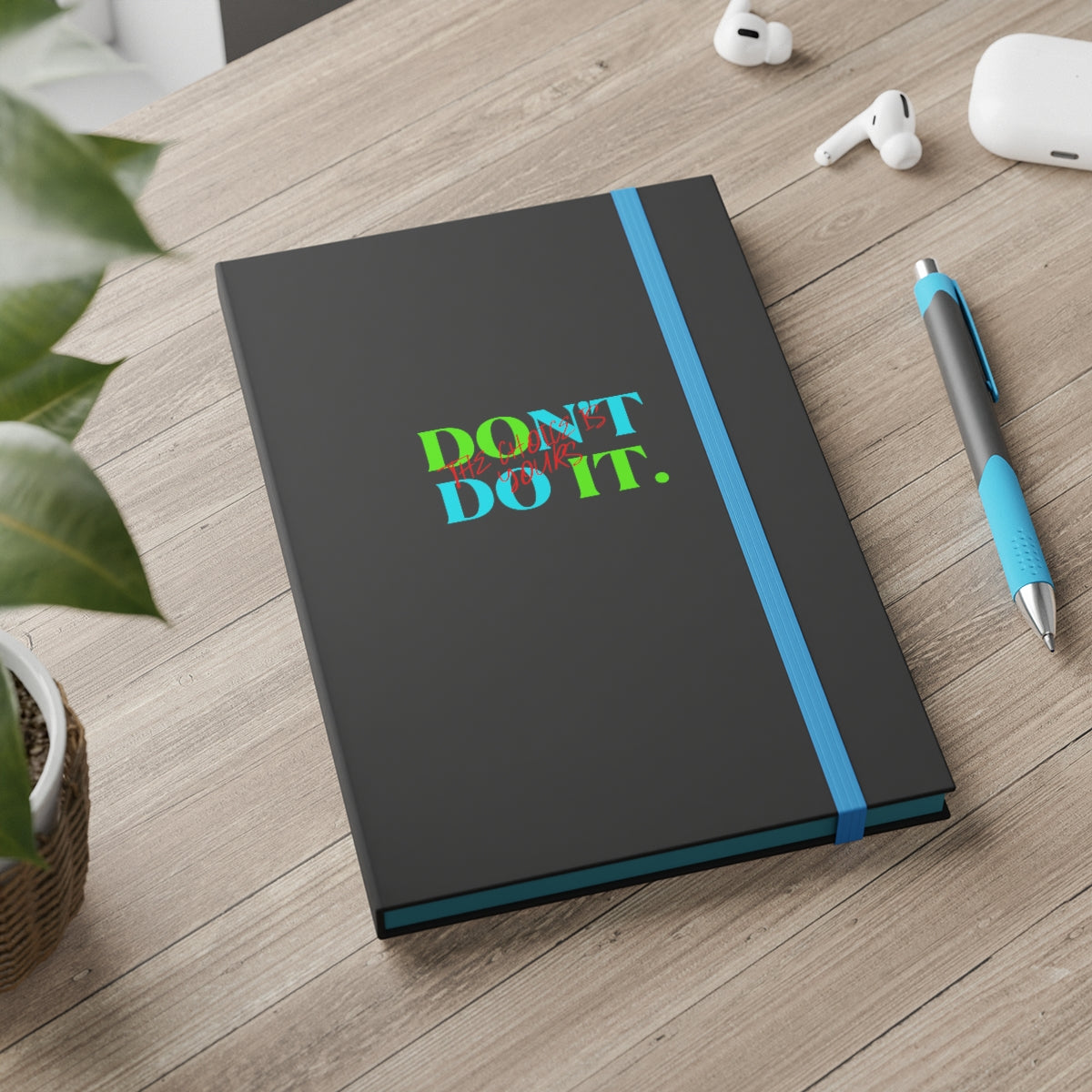 Hardcover Journal Color Contrast Notebook - Ruled (Do It Don't Do It)