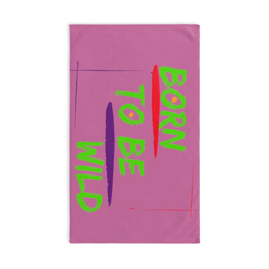 Sports Towel ( Born To Be Wild ) Pink