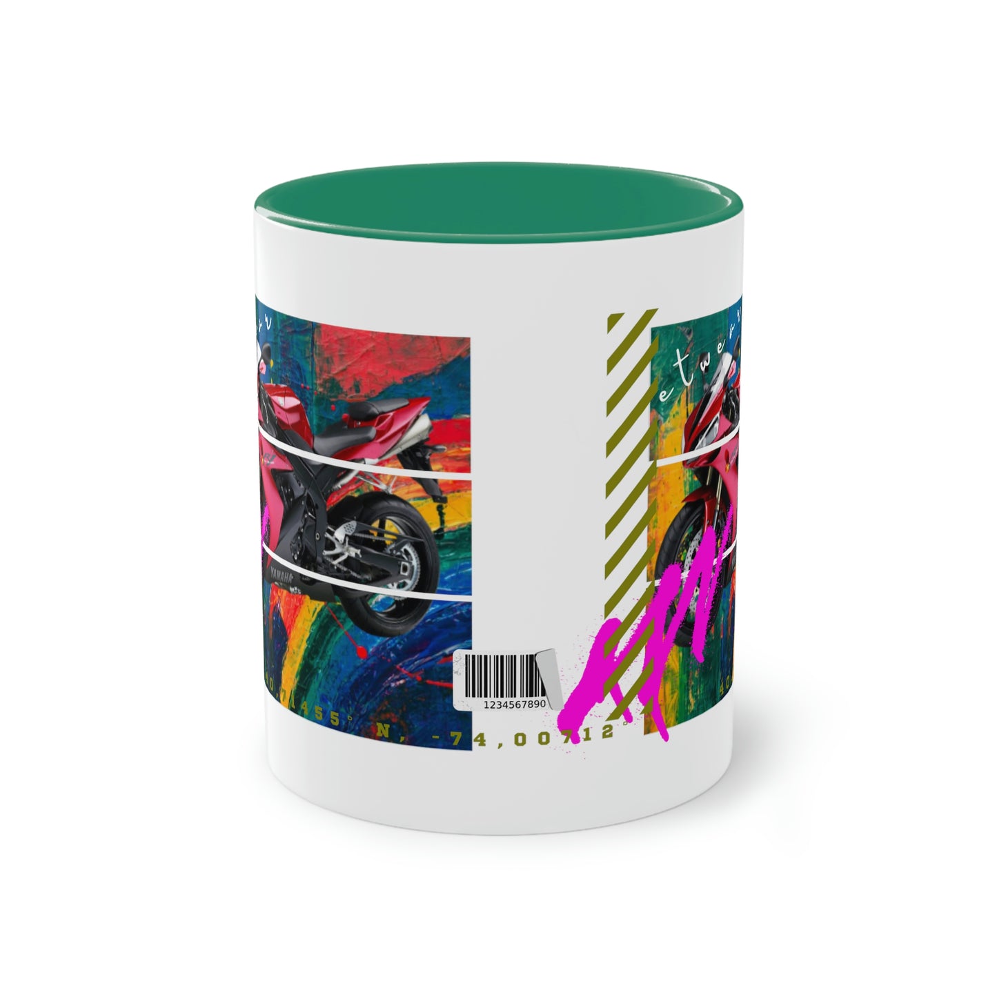 Coffee Mug  ( Urban Red Sports Bike )