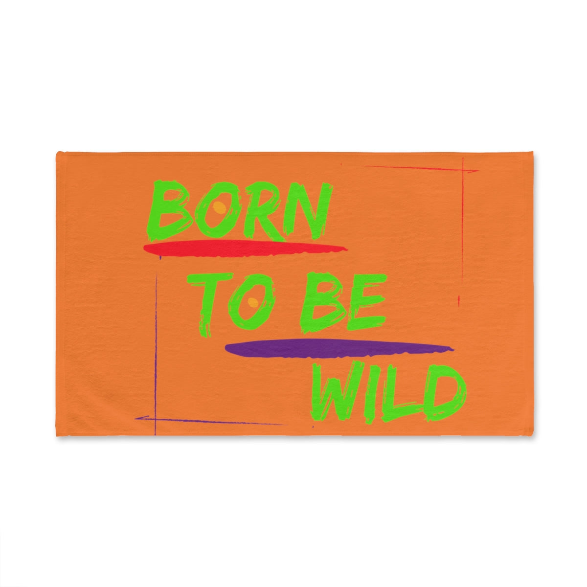Sports Towel ( Born To Be Wild ) Orange