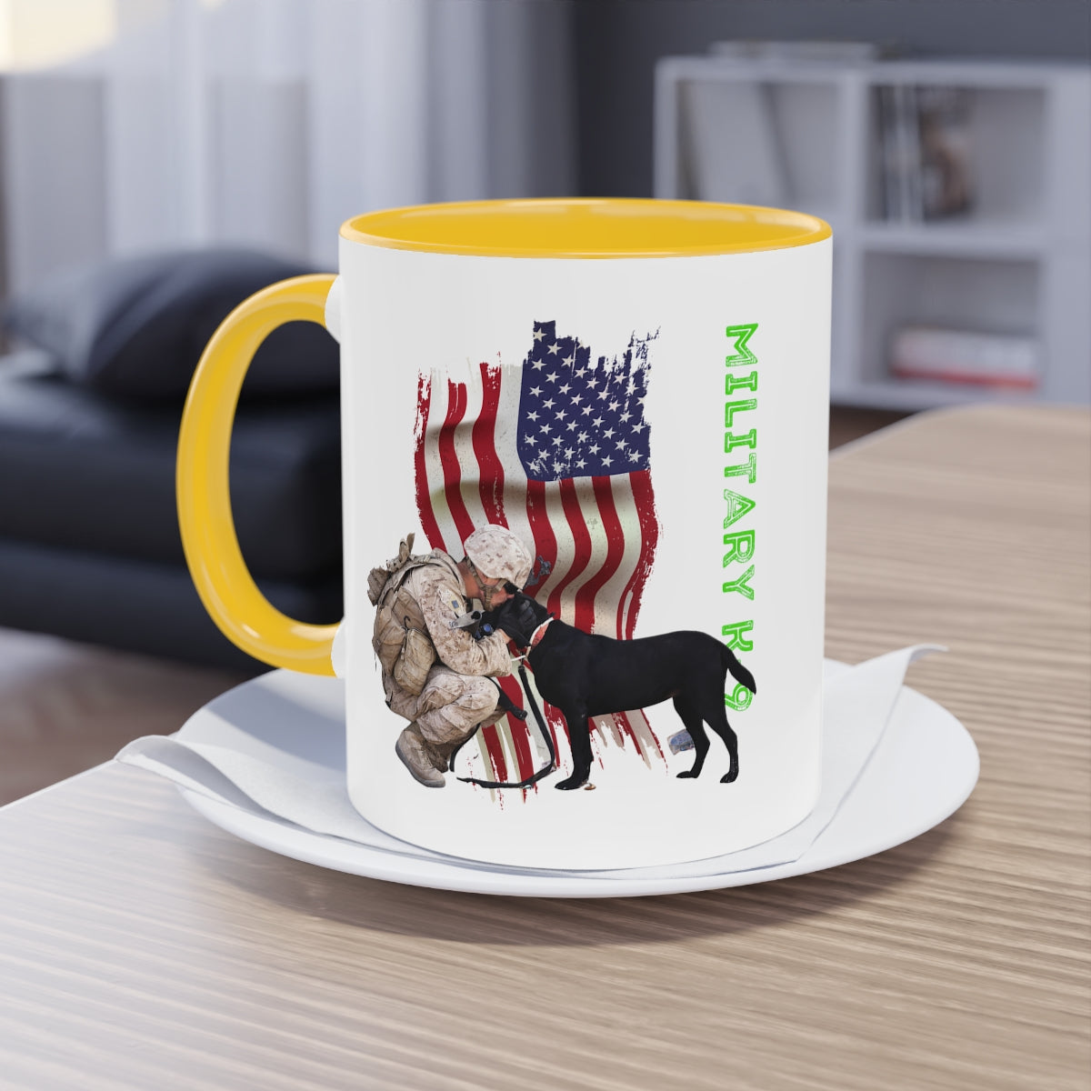Coffee Mug  ( Military K-9 Unit ) Military Style