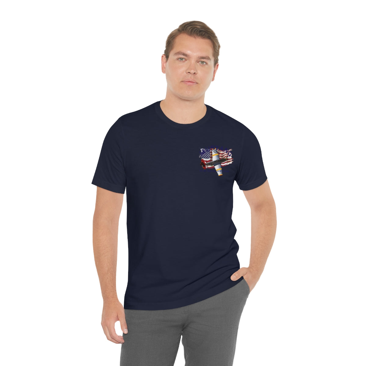 Military T-shirt P-51 Mustang Aircraft , American made, American Flag, Patriotic