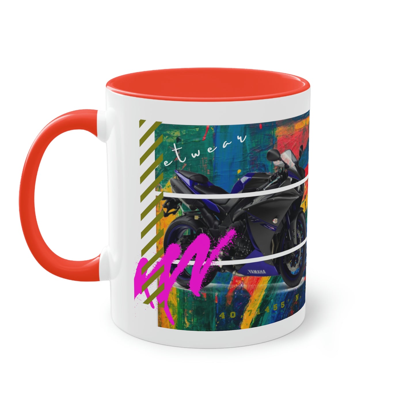 Coffee Mug  ( Urban Blue Sports Bike )