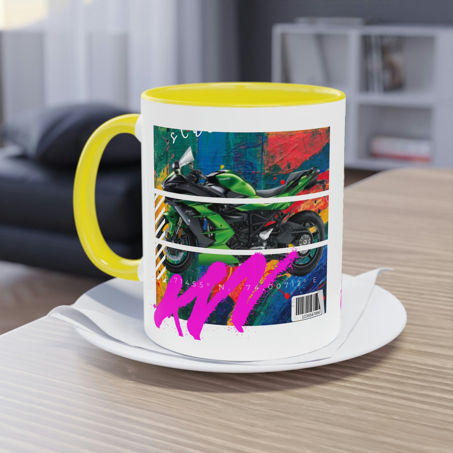 Coffee Mug  ( Urban Green Sports Bike )