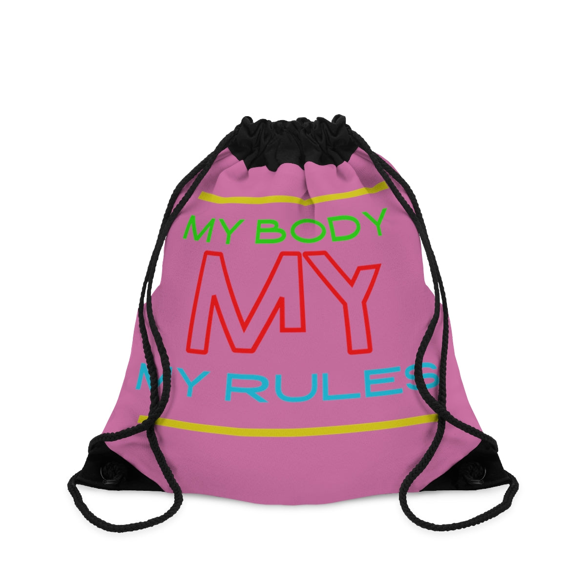 Drawstring Bag ( Look But Don't Touch  Pink )