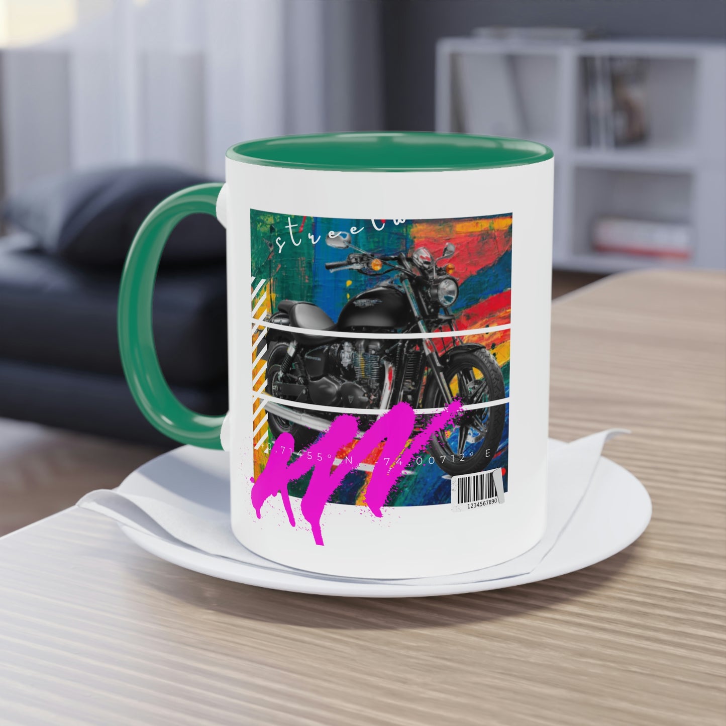 Coffee Mug  ( Urban Black Sports Bike )