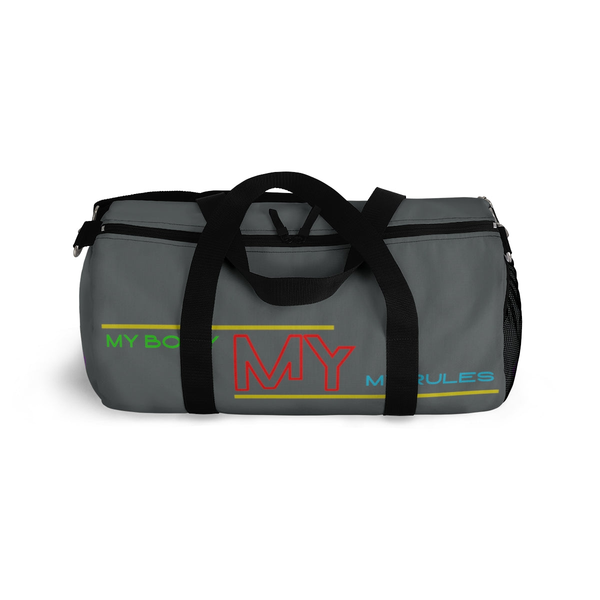 Sports Bag (My Body My Rules ) Grey