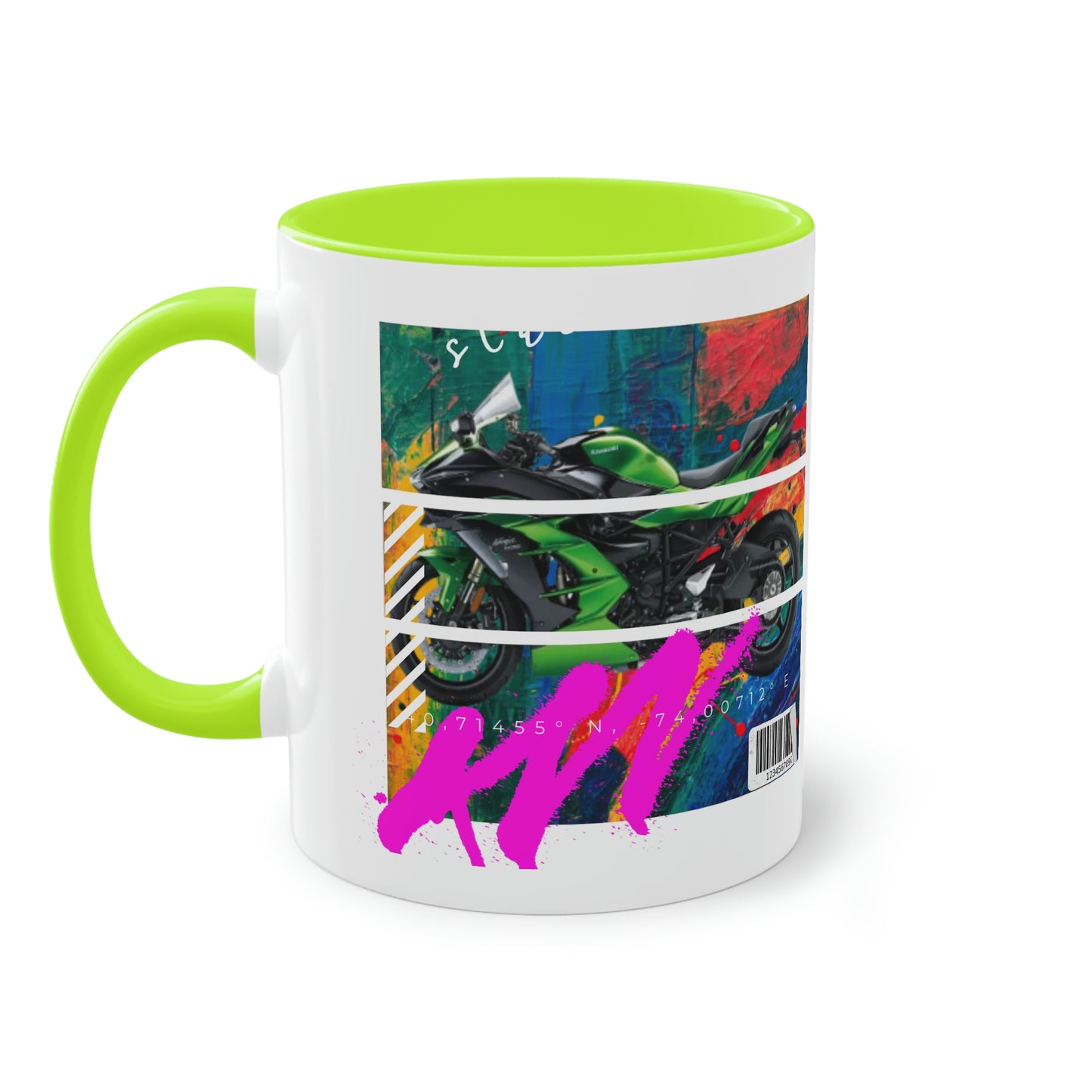 Coffee Mug  ( Urban Green Sports Bike )