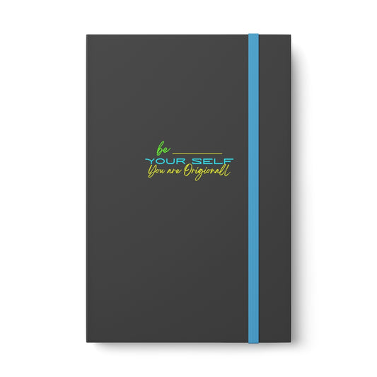 Hardcover Journal Color Contrast Notebook - Ruled (Be Yourself )