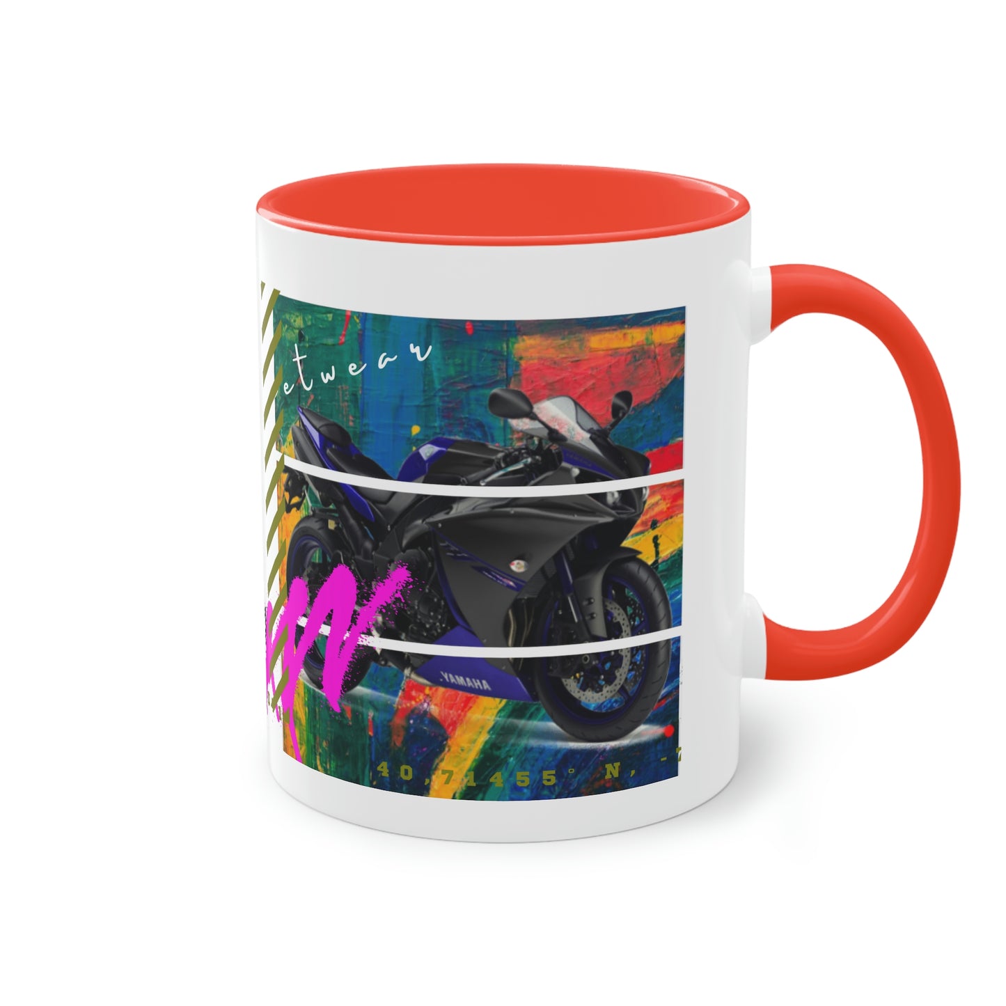 Coffee Mug  ( Urban Blue Sports Bike )