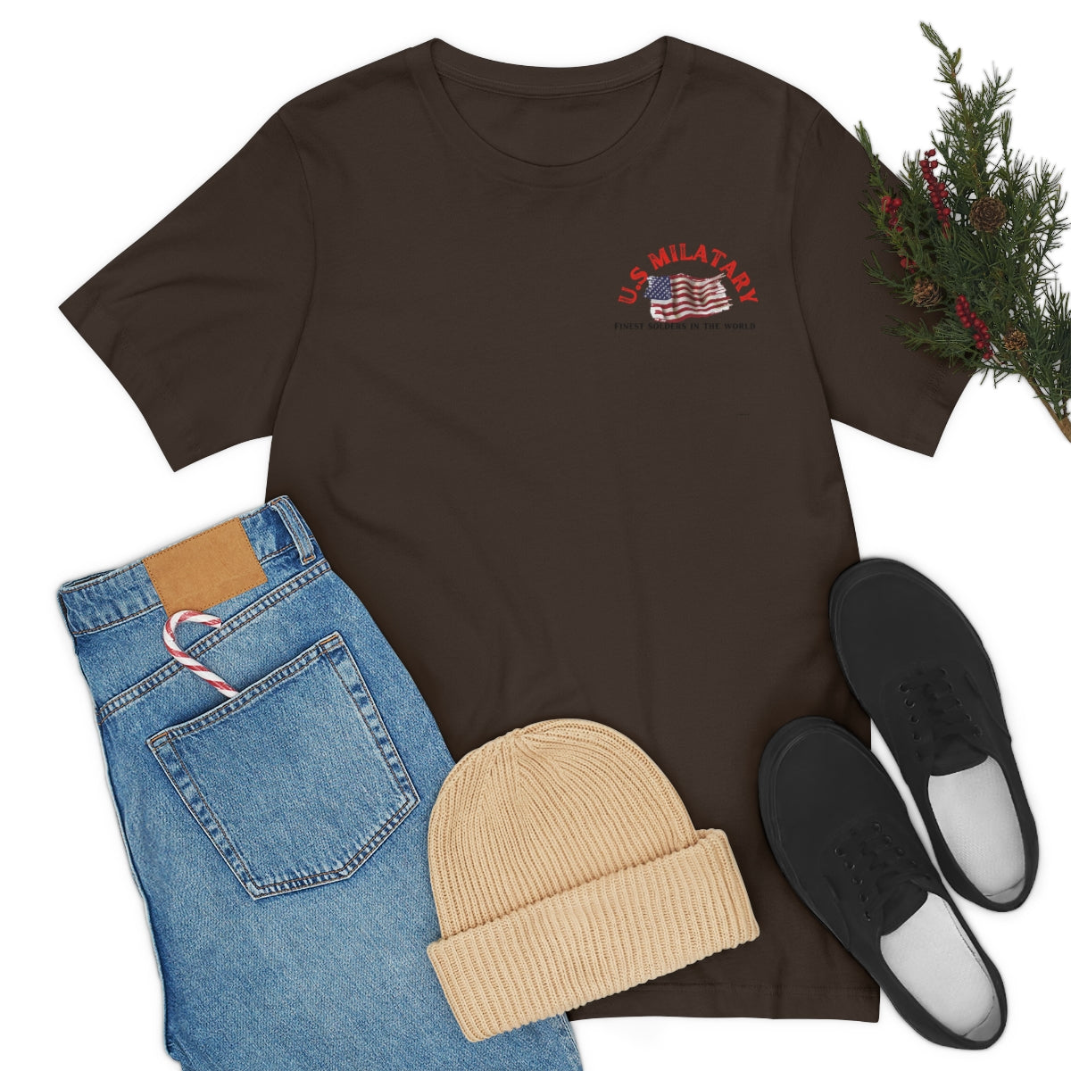 T-Shirt Premium Quality Jersey ( US Military ) Military Style