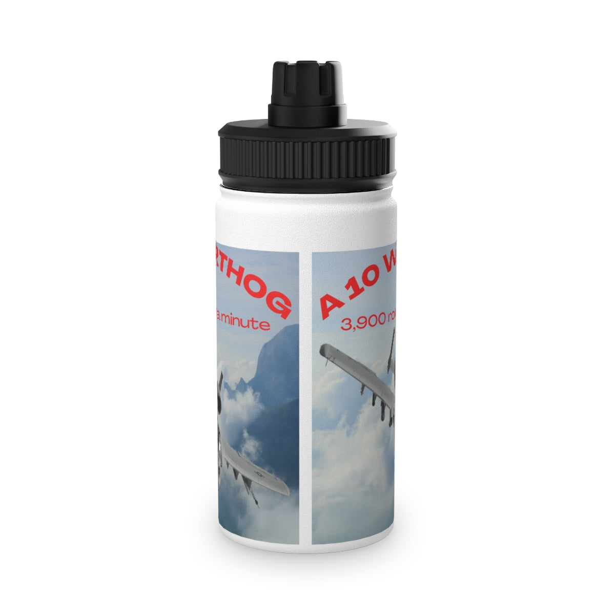 Stainless Steel Water Bottle, Sports Lid ( SPITFIRE ) Military Style