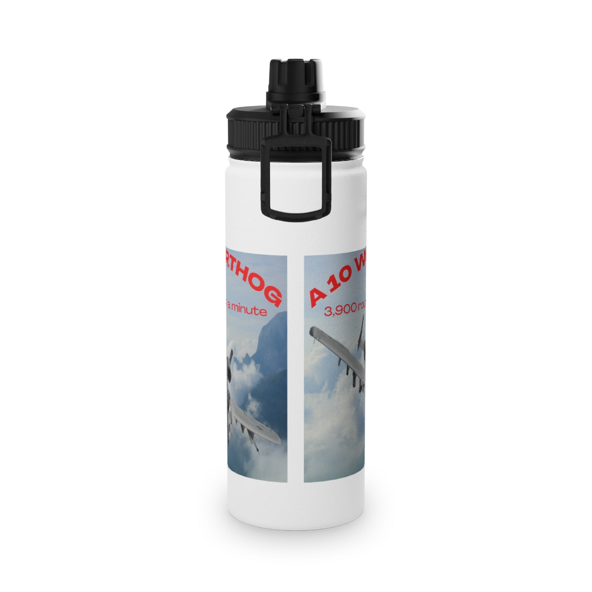 Stainless Steel Water Bottle, Sports Lid ( SPITFIRE ) Military Style