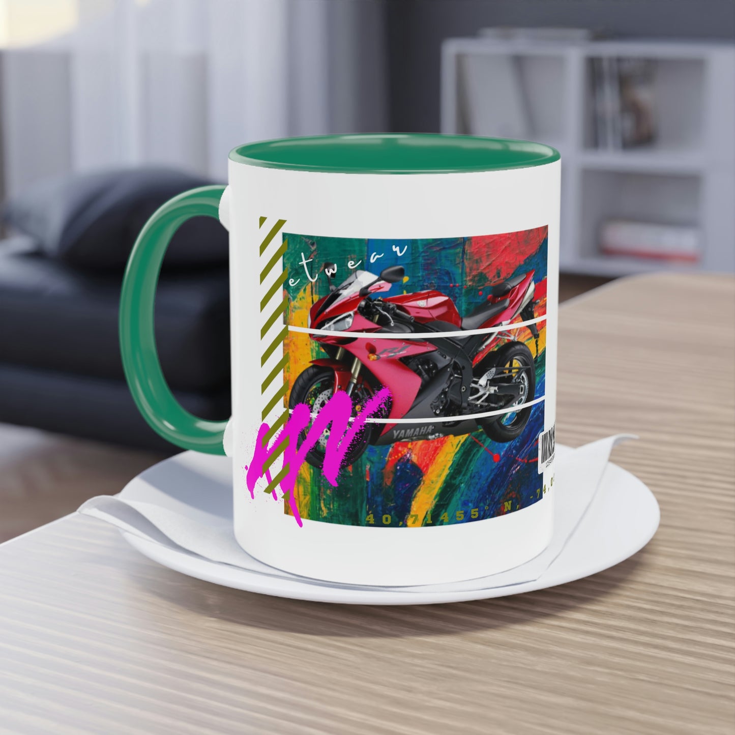 Coffee Mug  ( Urban Red Sports Bike )