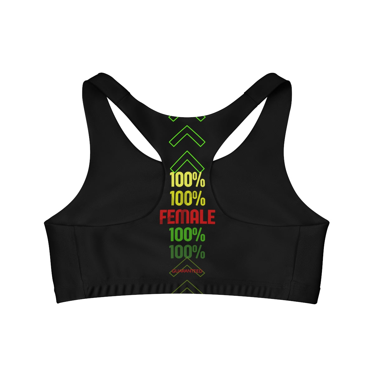Sports Bra  (100% Female) Black