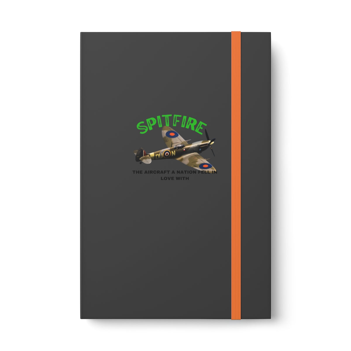 Hardcover Journal Color Contrast Notebook - Ruled ( SPITFIRE ) Military Styling