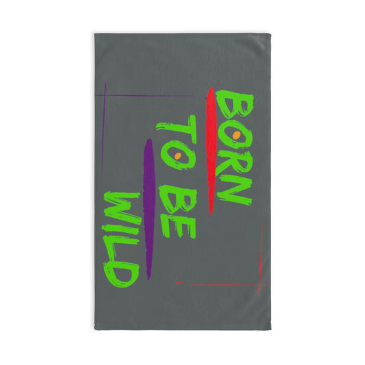 Sports Towel ( Born To Be Wild ) Grey