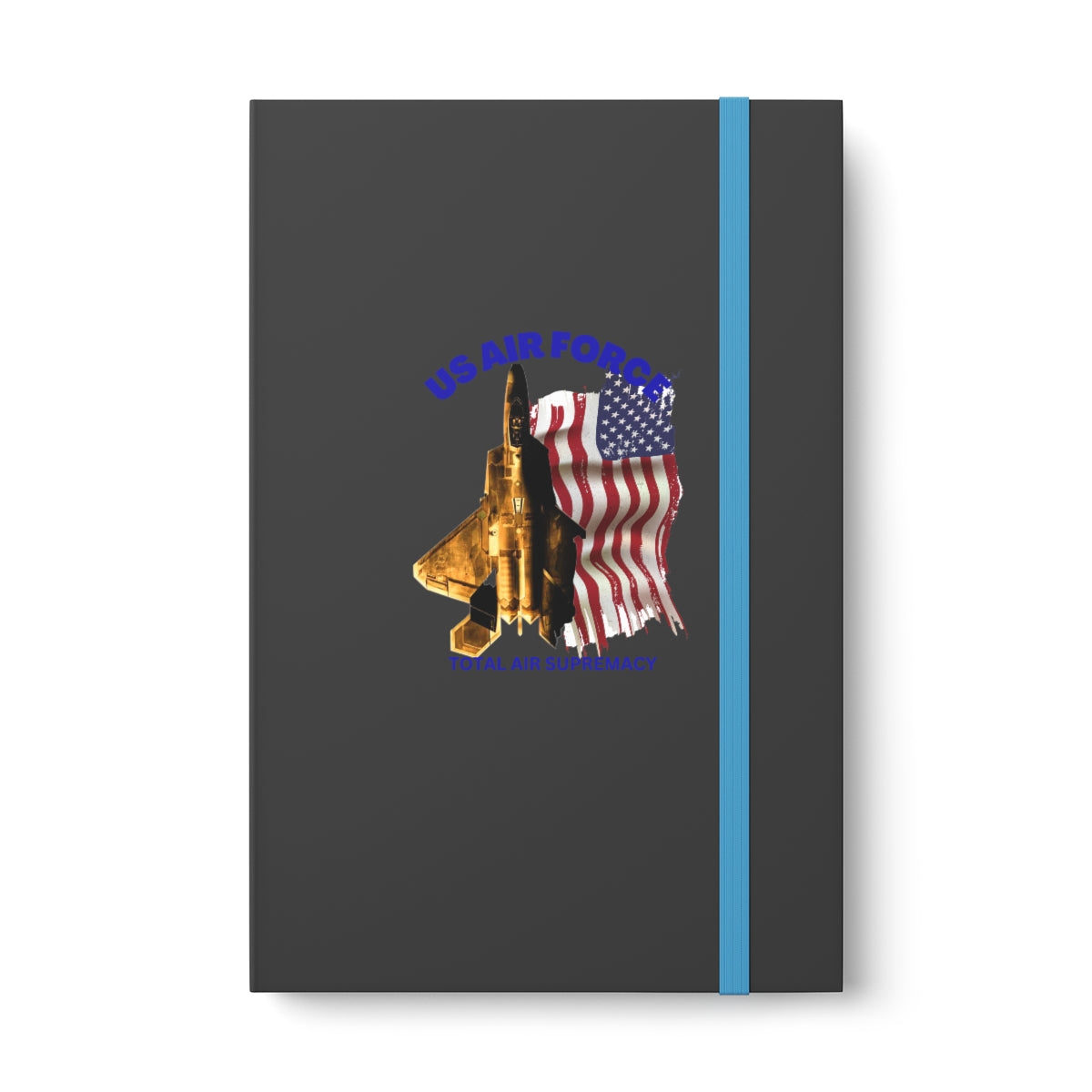 Hardcover Journal Color Contrast Notebook - Ruled (US Air Force 1 ) Military Styling