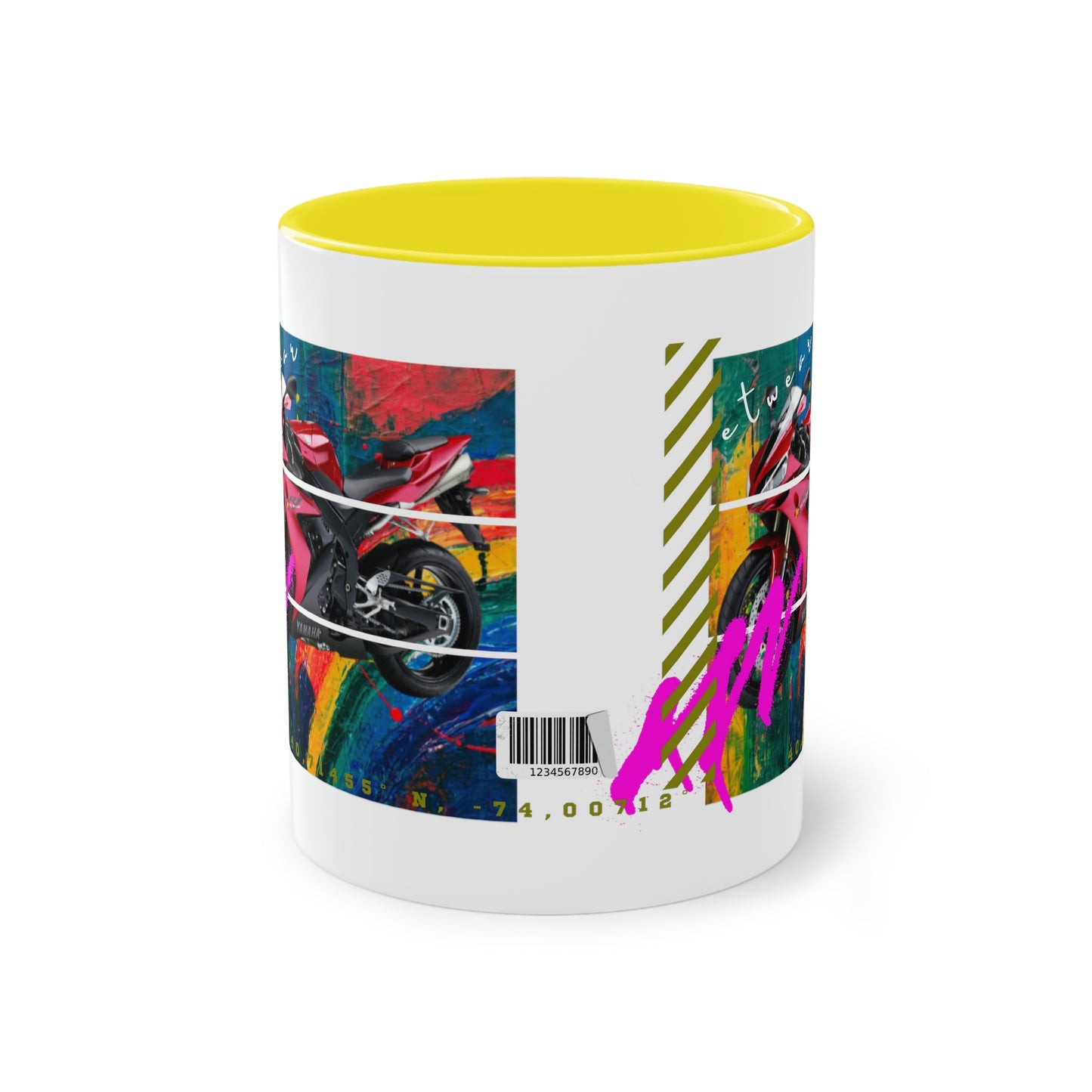 Coffee Mug  ( Urban Red Sports Bike )