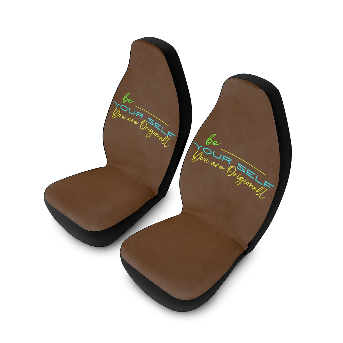 Polyester Car Seat Covers ( Be Yourself Brown )