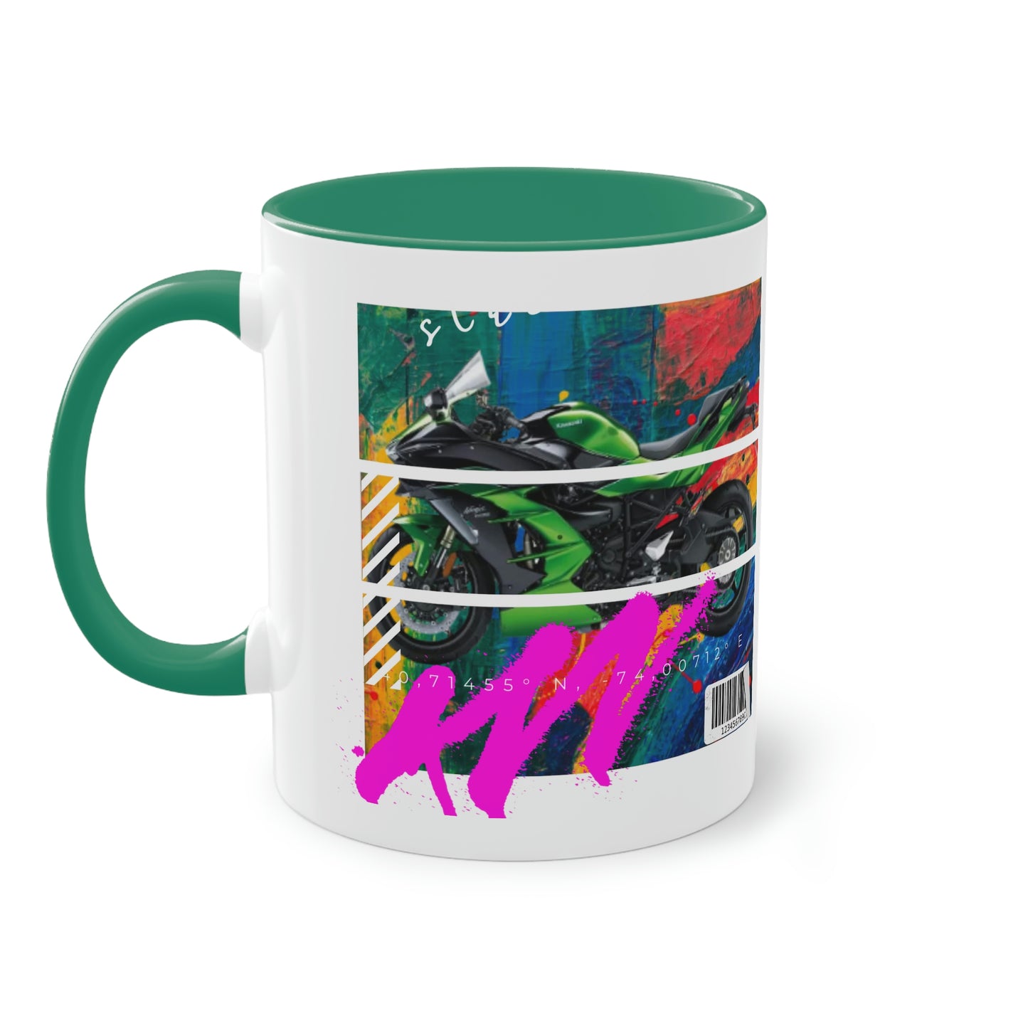 Coffee Mug  ( Urban Green Sports Bike )