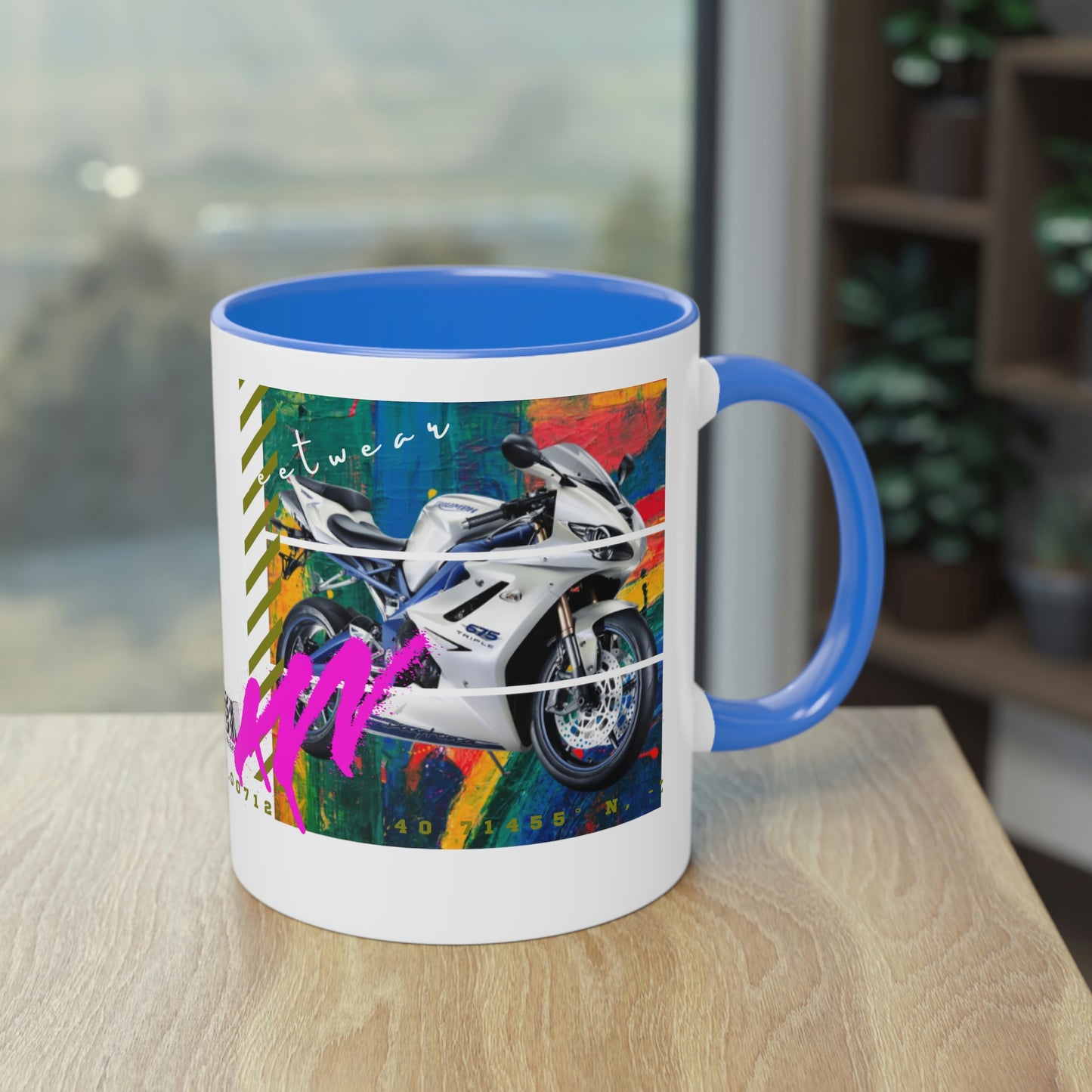 Coffee Mug  ( Urban White Sports Bike )