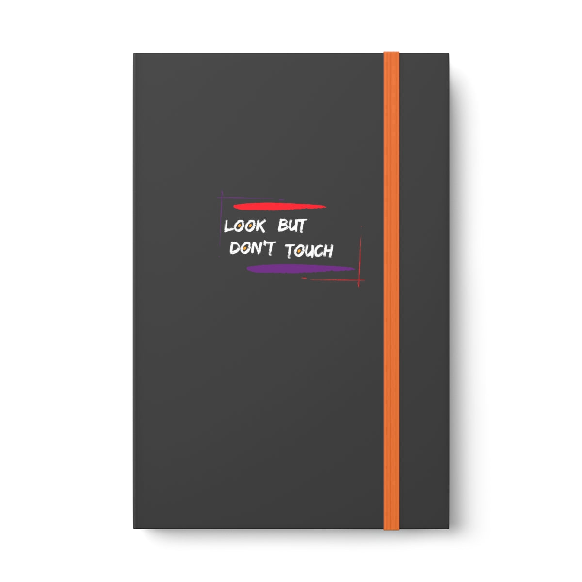 Hardcover Journal Color Contrast Notebook - Ruled (Look But Don't Touch White)