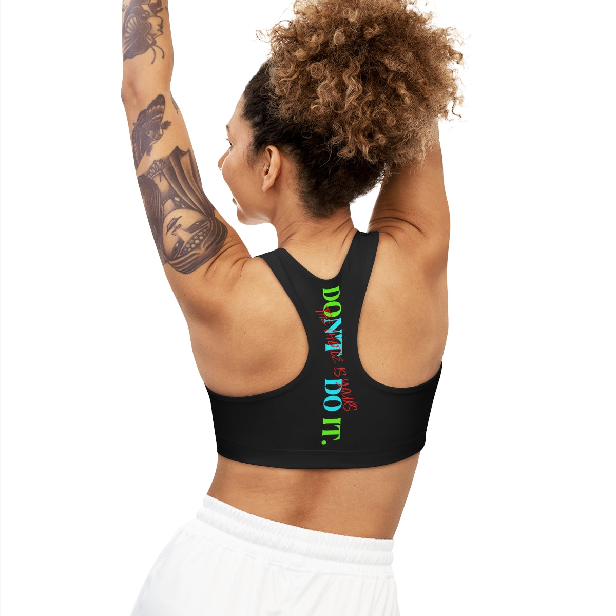 Sports Bra (Do It Don't Do It) Black