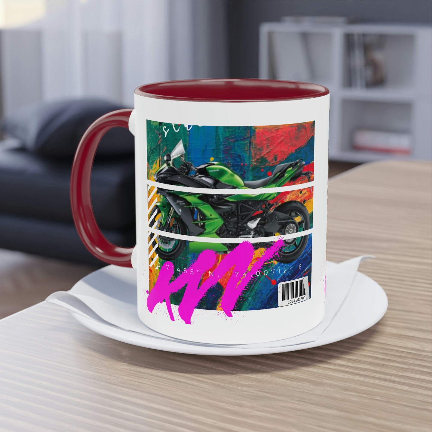 Coffee Mug  ( Urban Green Sports Bike )