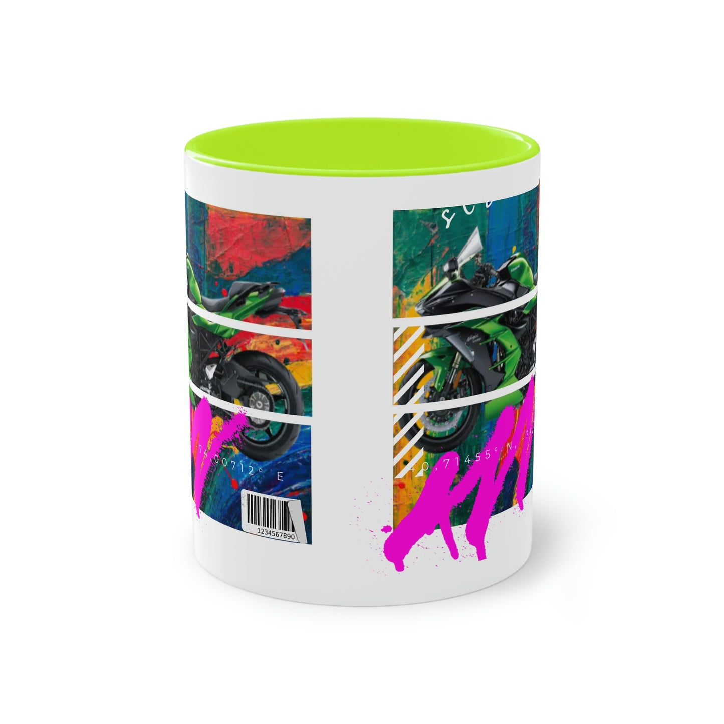 Coffee Mug  ( Urban Green Sports Bike )