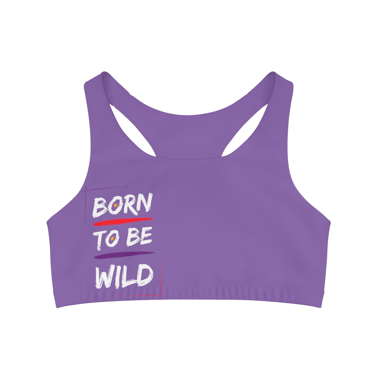 Sports Bra (Born to be wild) Purple