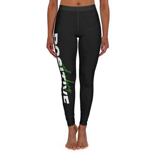 Women's Spandex Leggings ( Positive ) Black