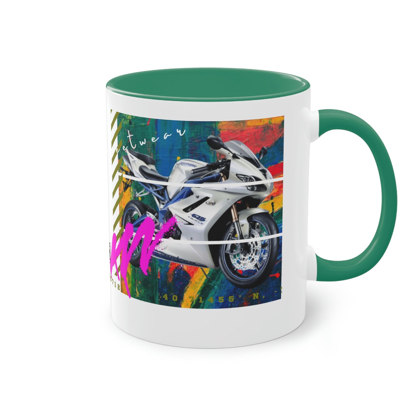 Coffee Mug  ( Urban White Sports Bike )